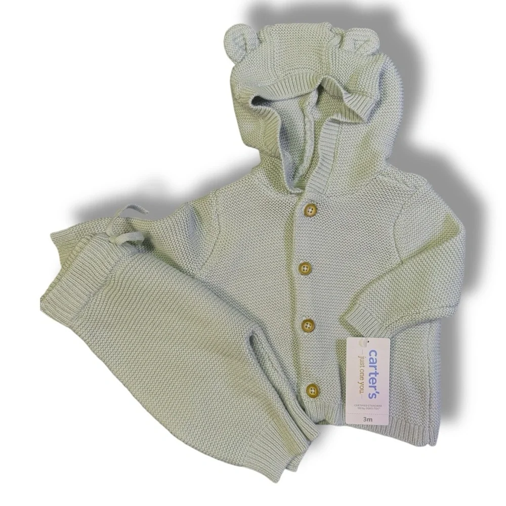 Baby Boy 3M Bundle‎ | Carter's Knit Set, Disney Lounge Set, Shirt & 4Pack